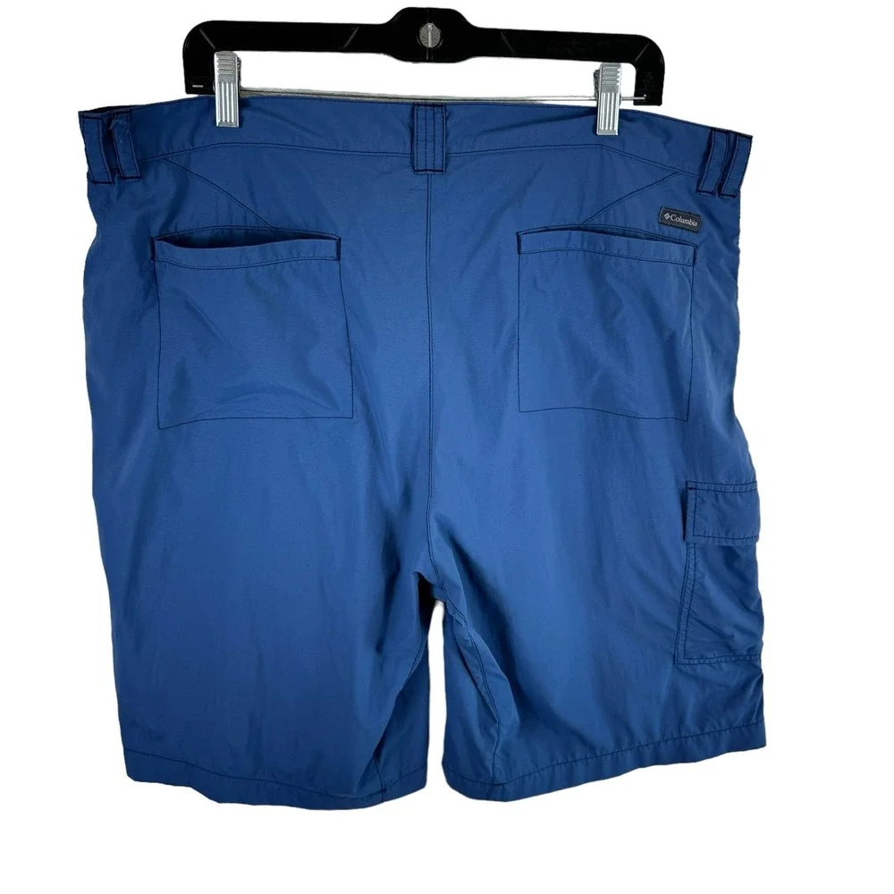 Columbia‎ Blue Omni-Shade Lightweight Nylon Shorts Pockets Men's Size 38